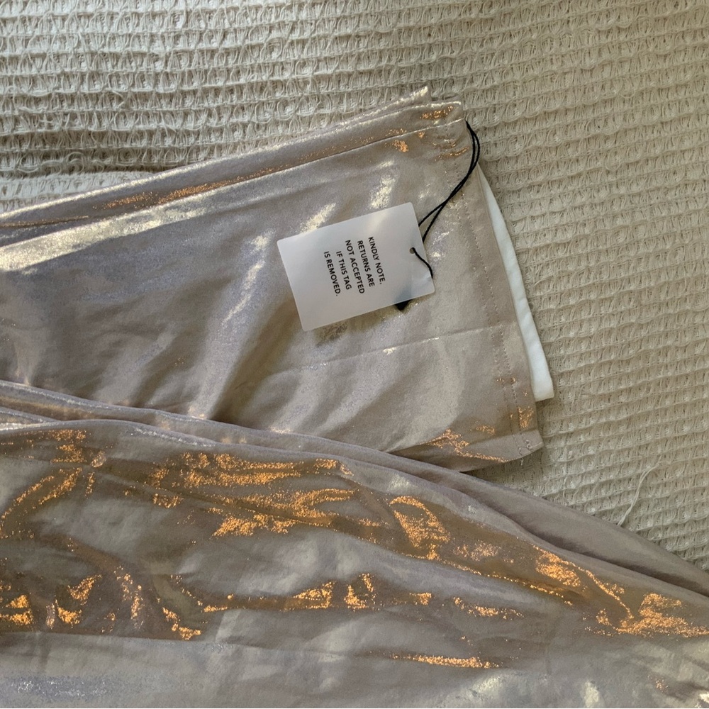 Revolve x superdown pearl maxi skirt holographic silver shimmer dress - Picture 5 of 10